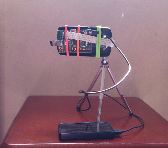 Raspberry Pi with 12X Optical Zoom lens connected